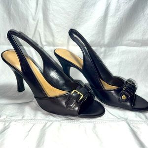 Vintage Worthington bronze heels